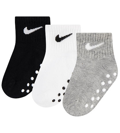 Nike Strømper - 3-pak - Non-Slip - Sort/Hvid/Gr?