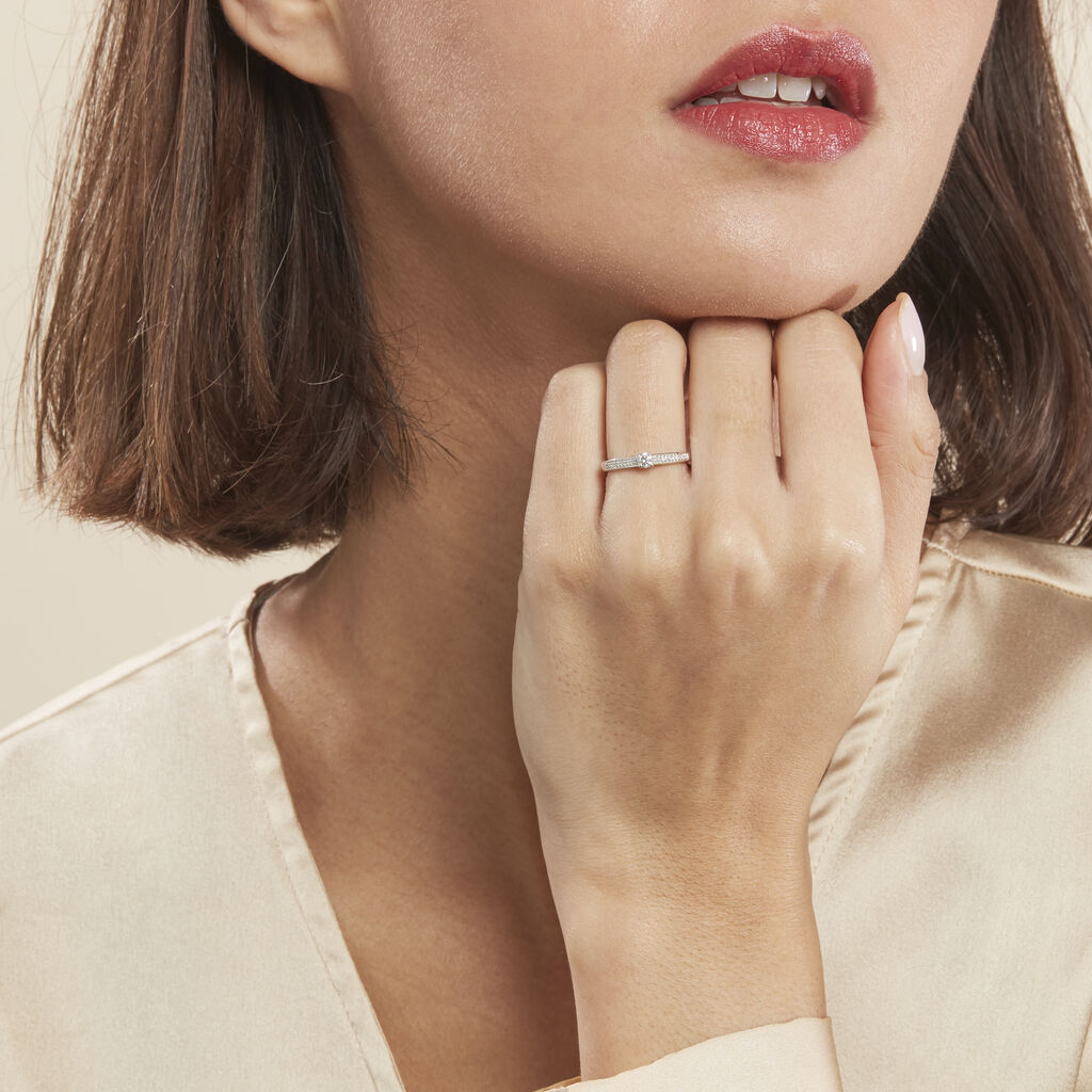 Bague Finella Platine Blanc Diamant