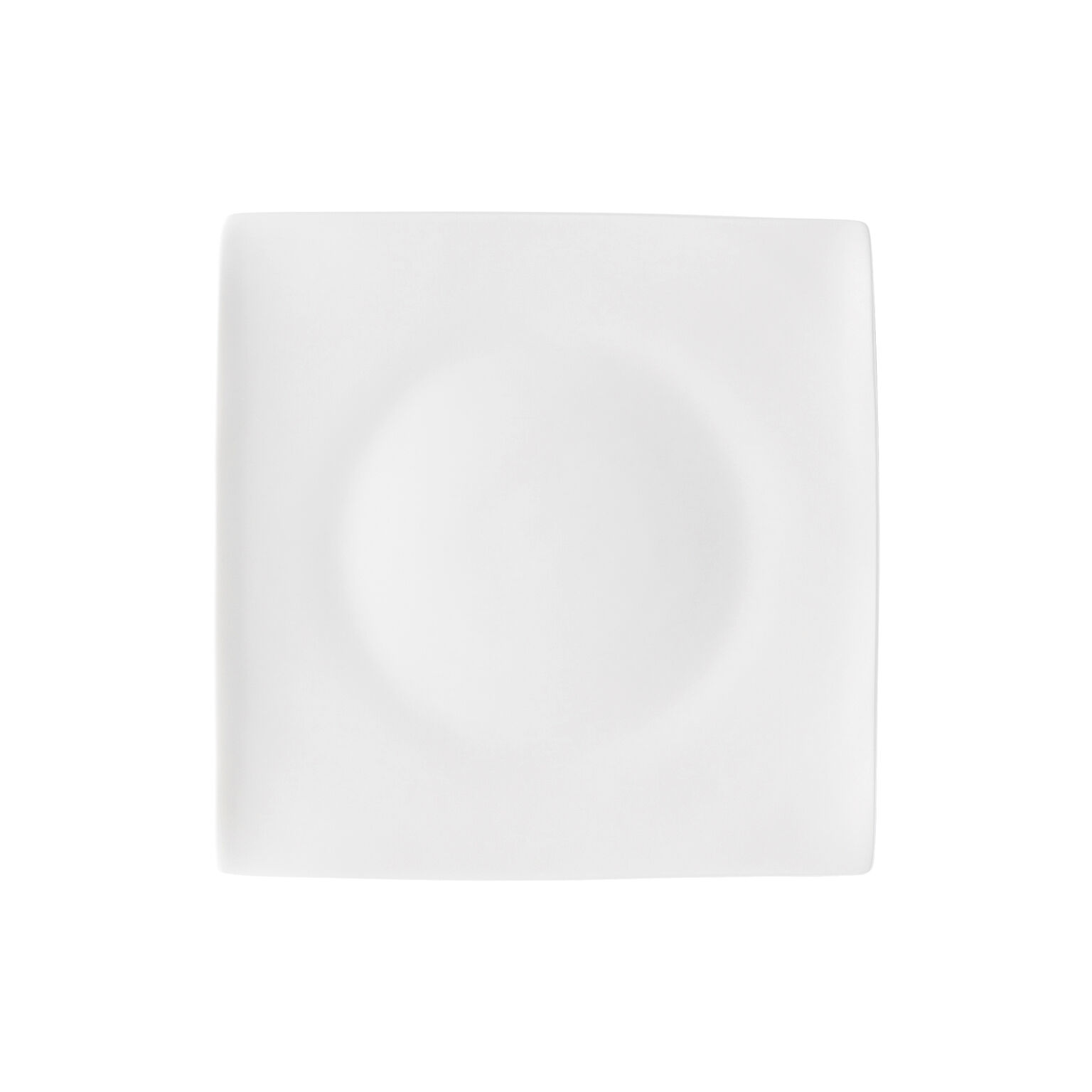 Jade Bone China Weiss Teller 23 cm quadr. flach