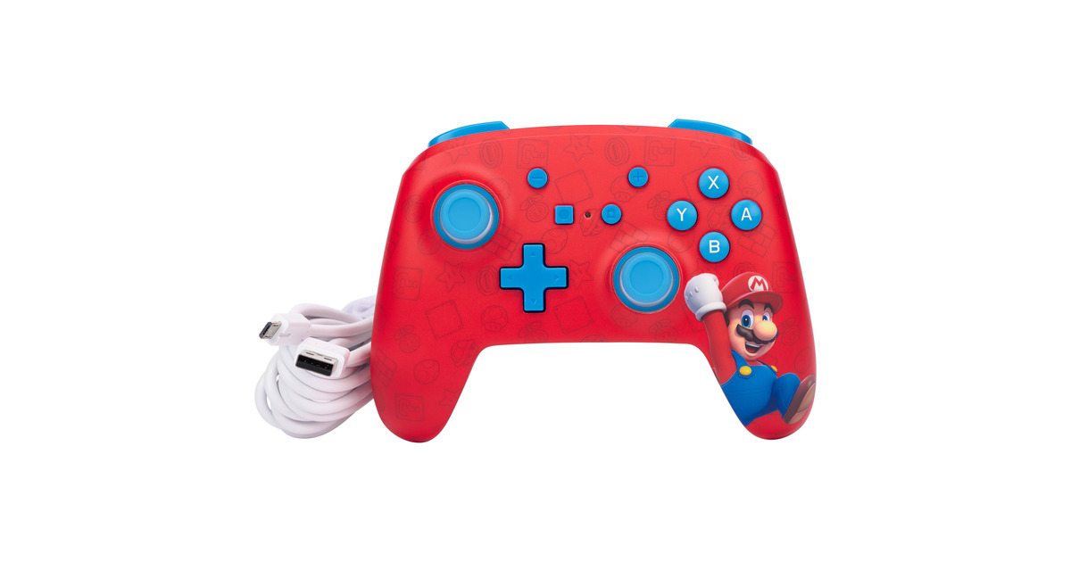 PowerASwitch Wired Controller Woo Mario  (Rood)