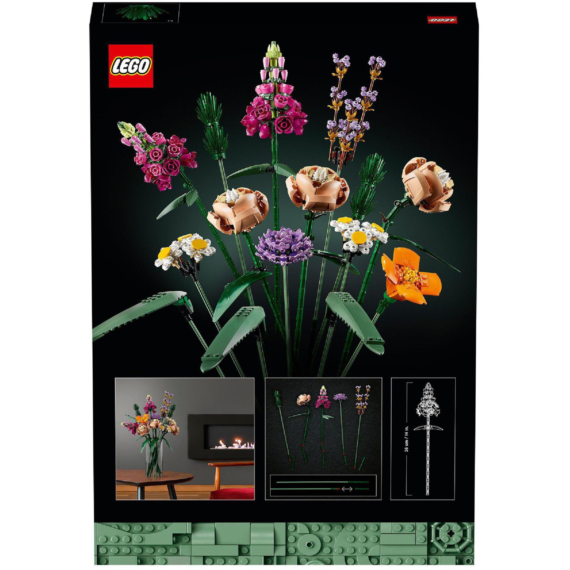LEGO Konstruktionsspielzeug Icons Blumenstrauß