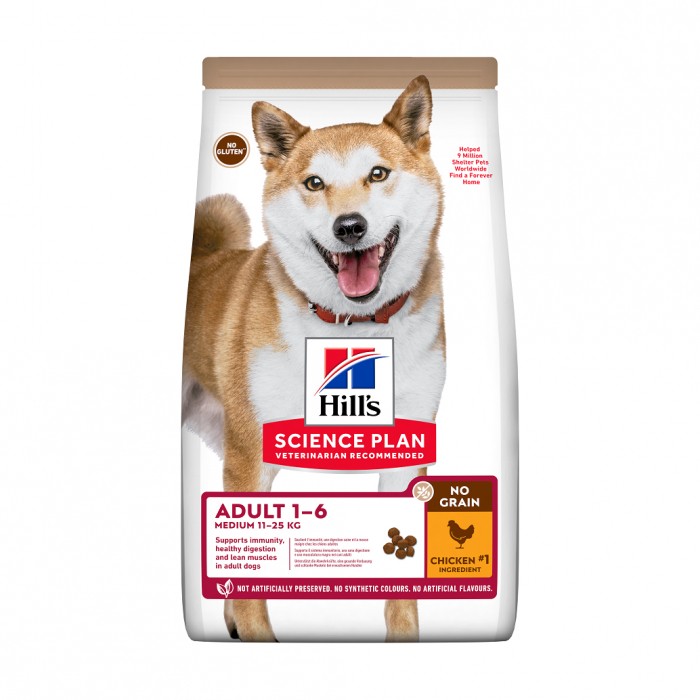 HILL'S Science Plan No Grain Medium Adult au Poulet - Croquettes pour chien