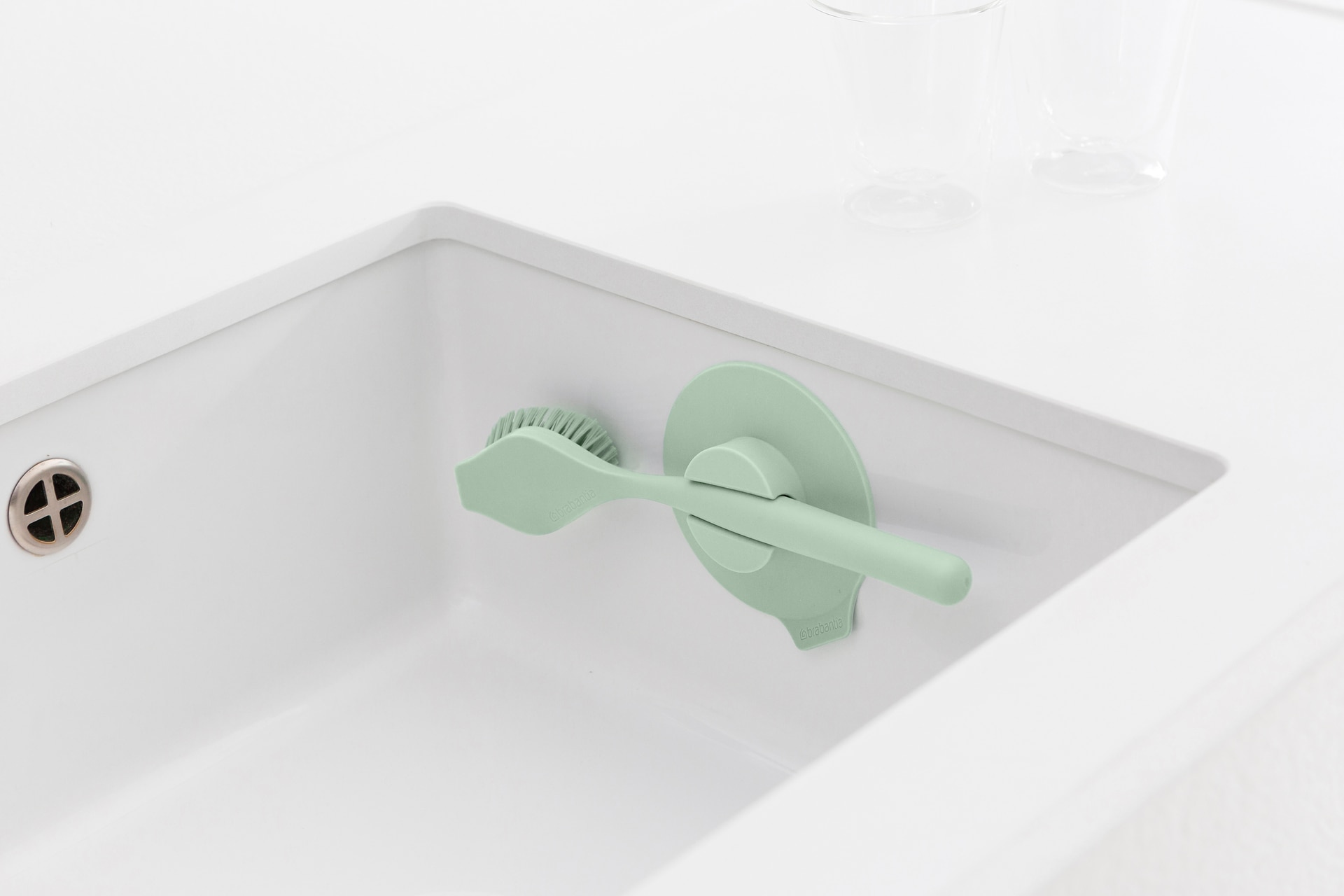 brabantia Spülbürste SINKSIDE mit Saugnapfhalterung Jade Green
