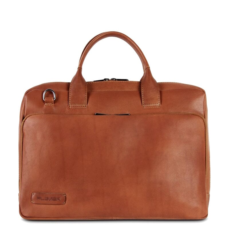 Plevier Petronas Laptoptas 15,6 inch Cognac