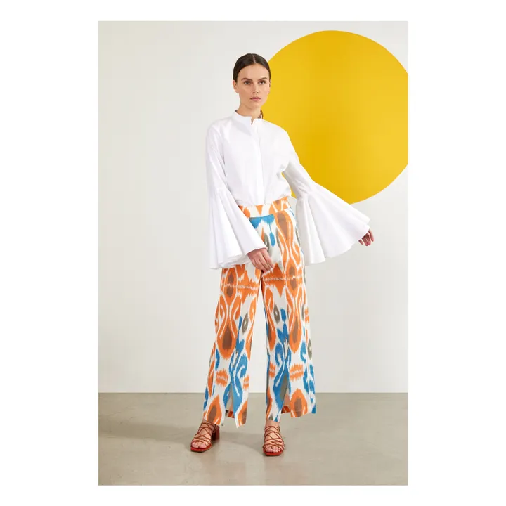 Maria de la Orden Blouse Bellflower | Blanc