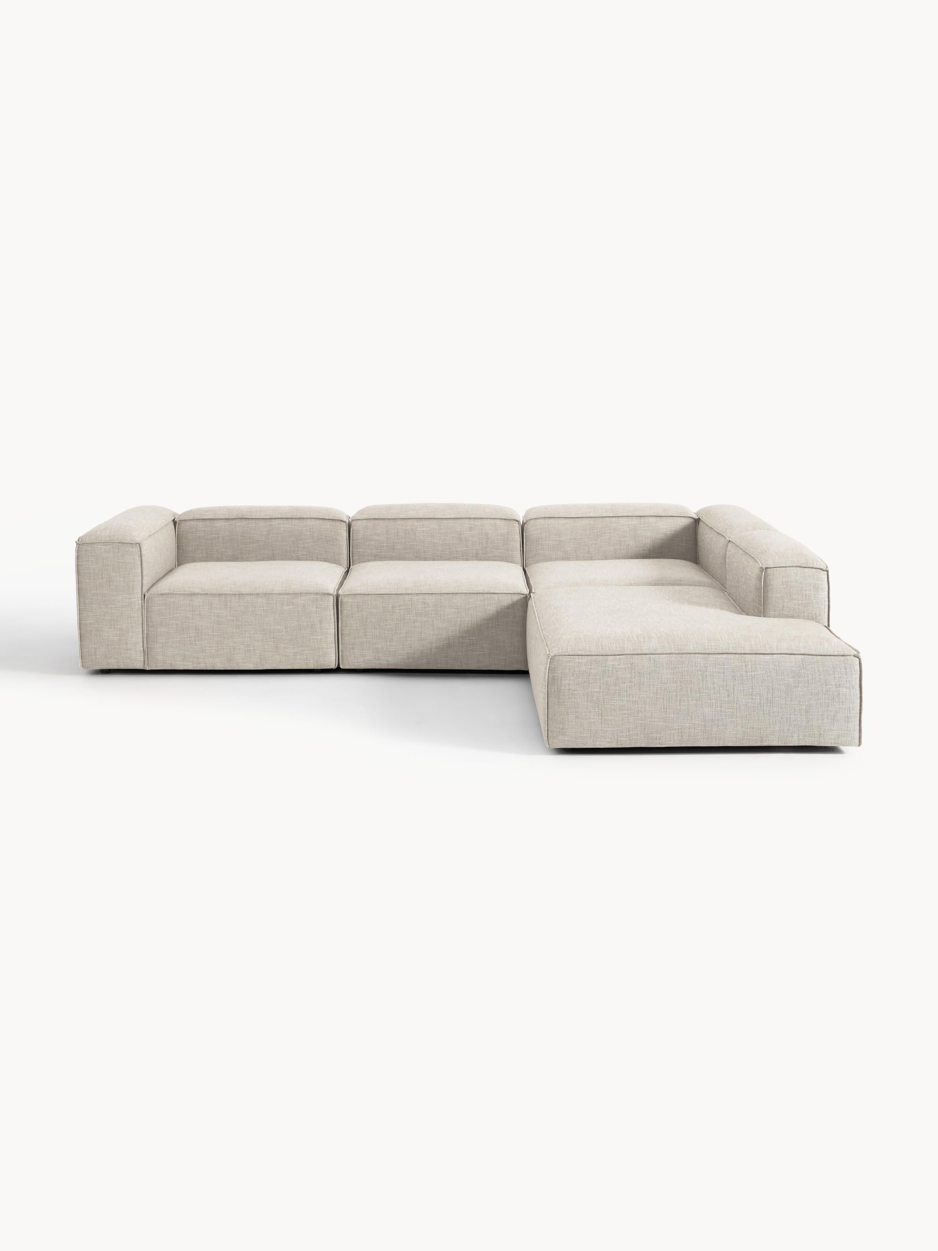 XL modulaire hoekbank Lennon van linnenmix (4-zits)