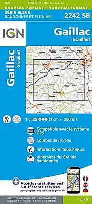 IGN - 2242 SB GAILLAC GRAULHET 1 25 000