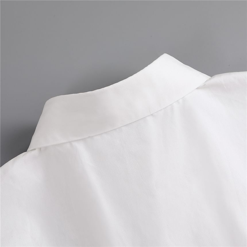 MIOW - Basic Shirt Decoratieve Kraag