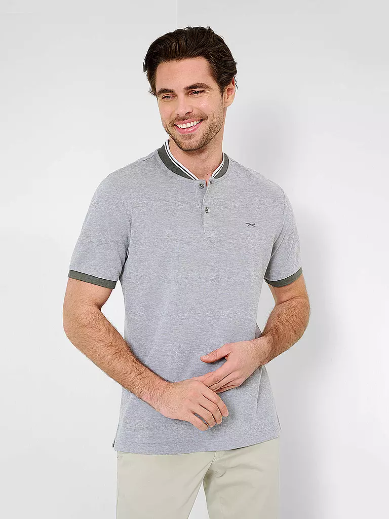 BRAX Poloshirt PIERCE hellgrau
