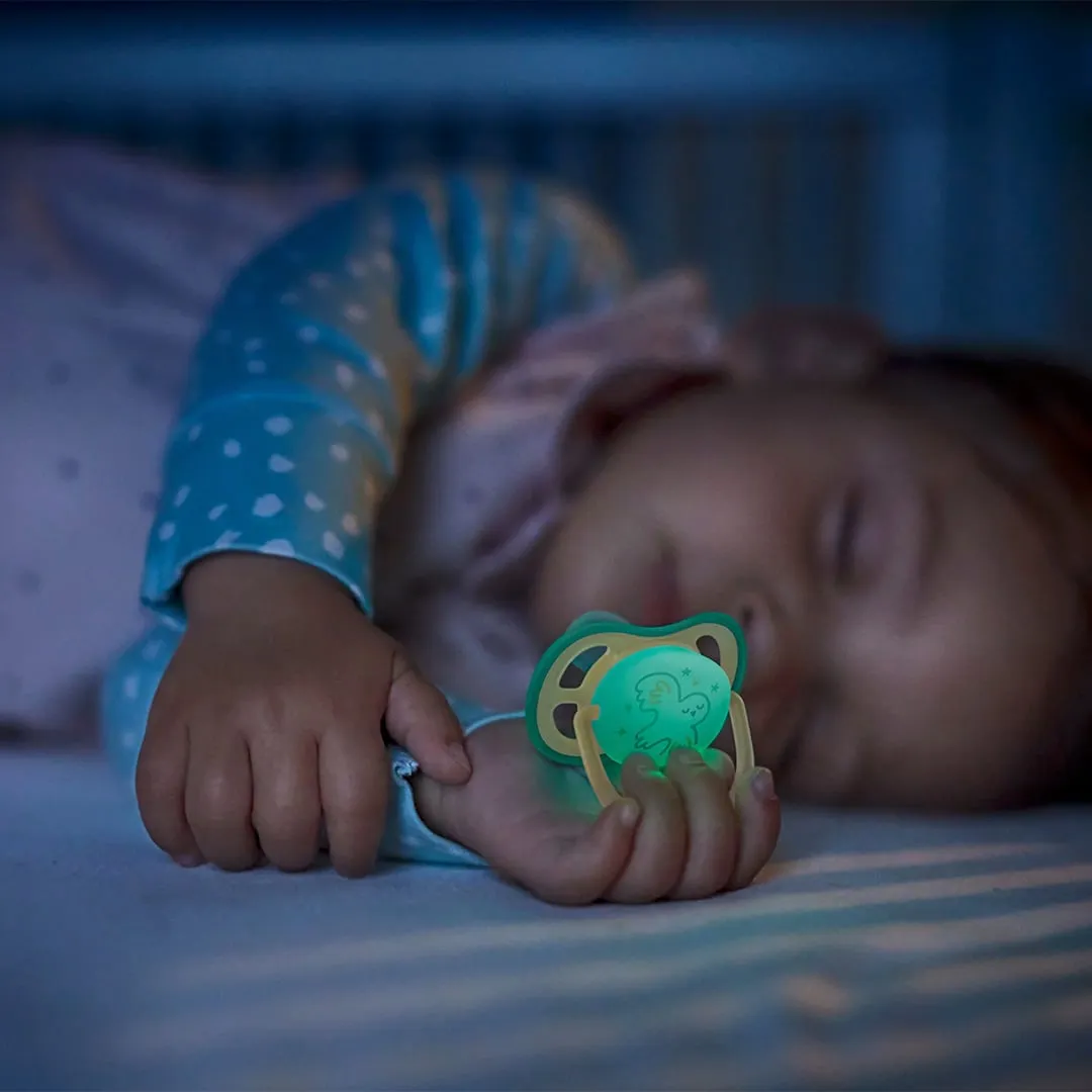 Philips Avent Suce Ultra Air Nighttime 0-6 mois Étoile Souriant  Chouette (2)