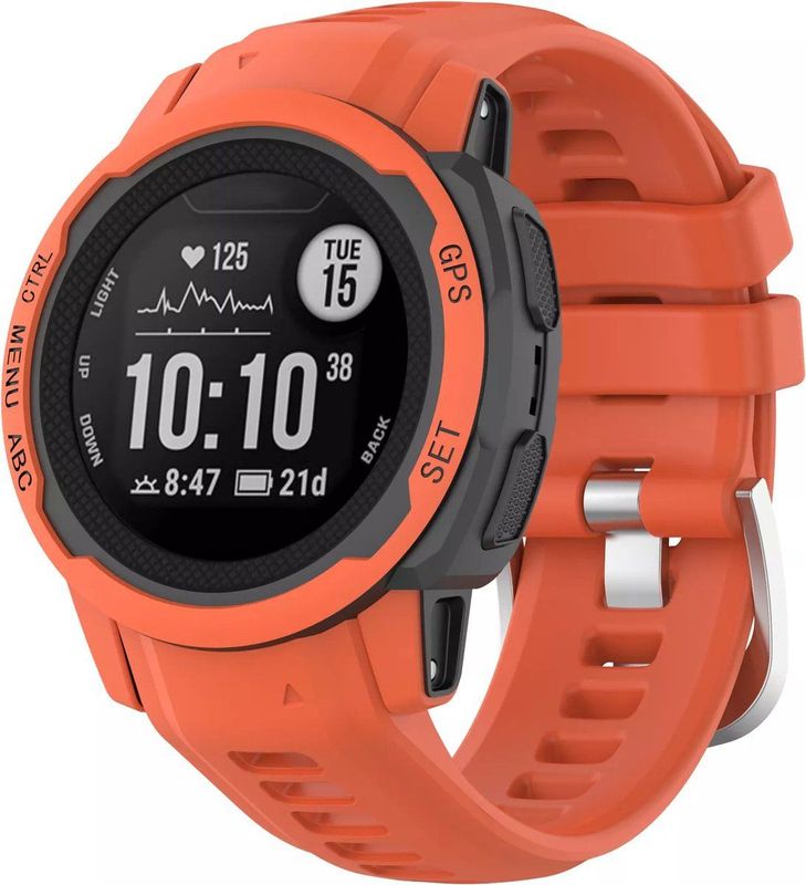 Garmin - Instinct 2s - Siliconen Bandje - Rood