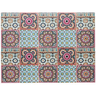 Tapis vinyle effet mosaïque
