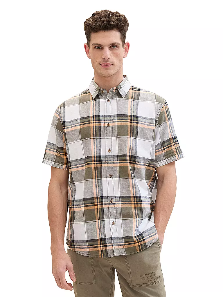 TOM TAILOR Hemd Regular Fit olive