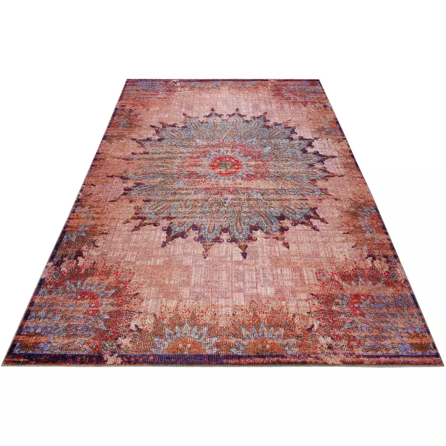 Wecon home Kurzflorteppich Rooftop rot,blau