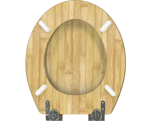 form&style Hainan bamboe toiletbril met soft-close mechanisme