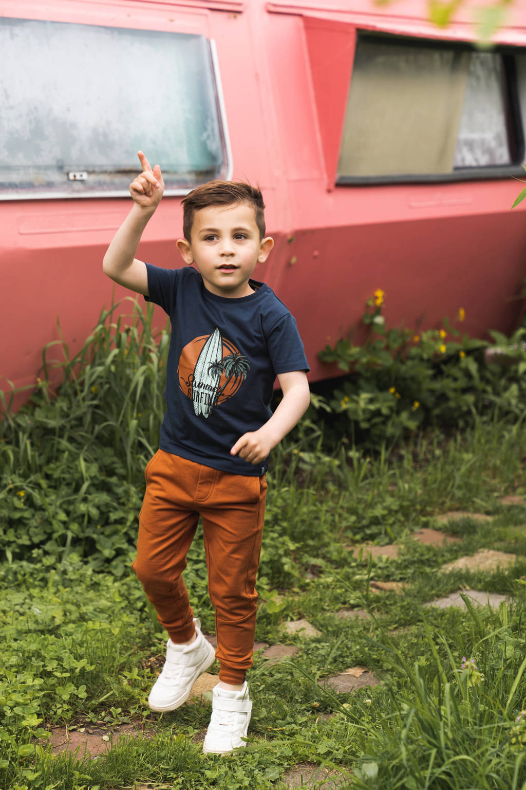 Koko Noko T-shirt met printopdruk blauw
