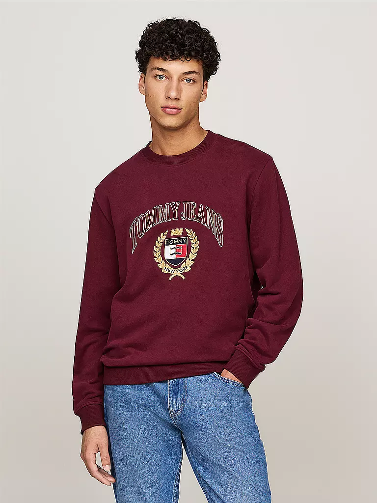 TOMMY JEANS Sweater beere