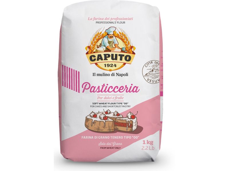 Caputo Mehl 00 Pasticceria 1 kg Feine italienische Mehlsorte für zarte und luftige Backkreationen