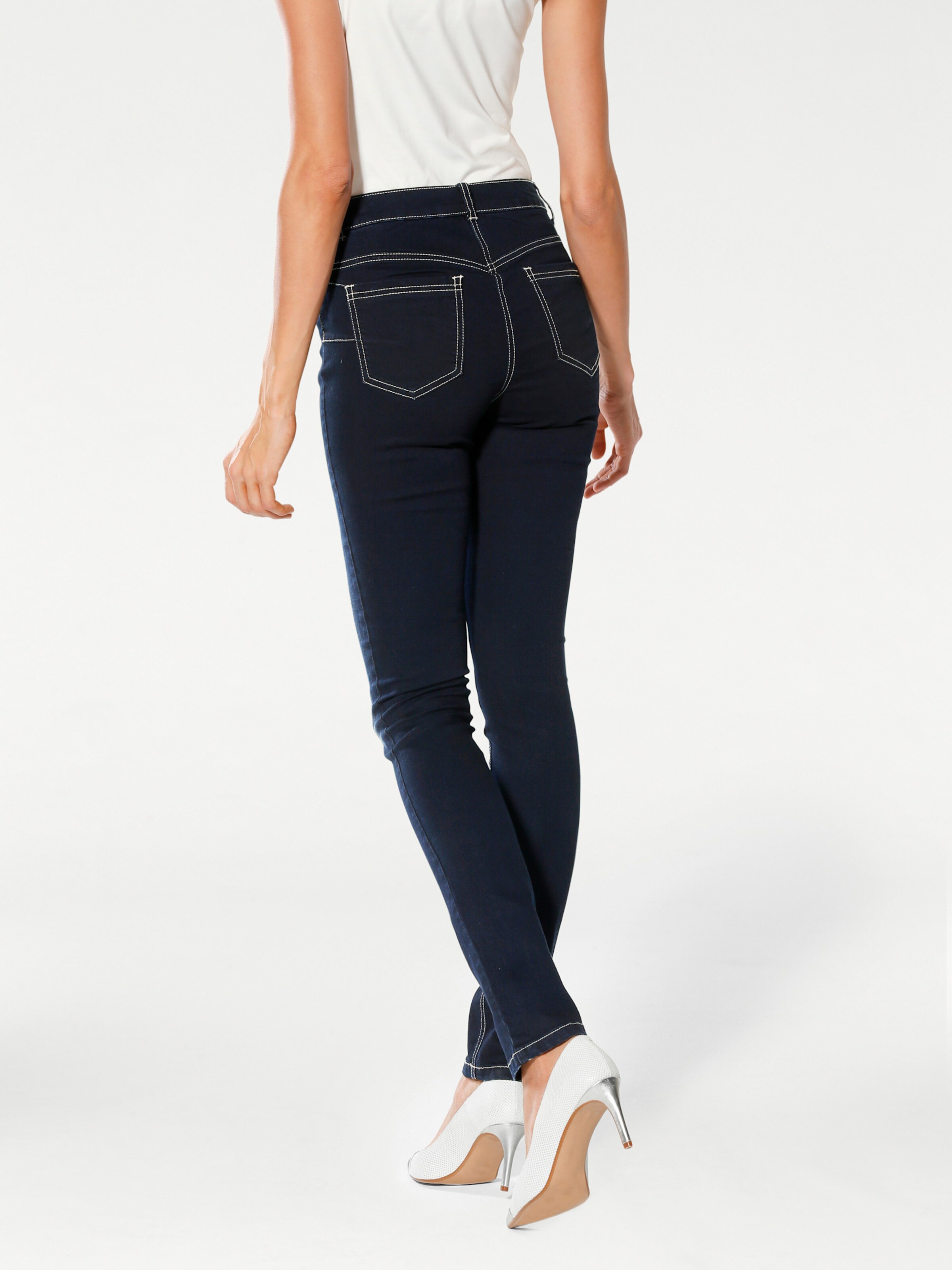heine Bauchweg-Jeans in dark used