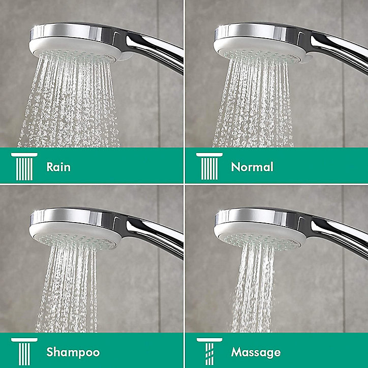 Douchette 4 jets chromé Hansgrohe Croma 100
