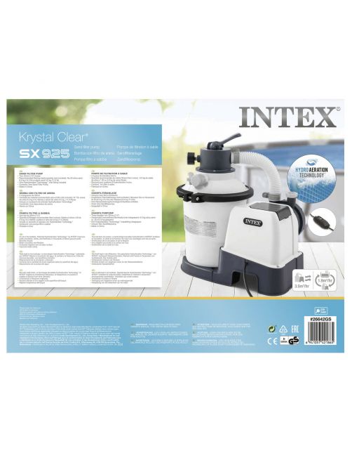 Intex Zandfilterpomp Sx925 W\/Rcd - Zwembadfilterpomp - (220-240 Volt) 925 Gal.\/Hr
