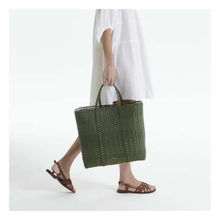 Palorosa Cabas Lace L | Vert kaki