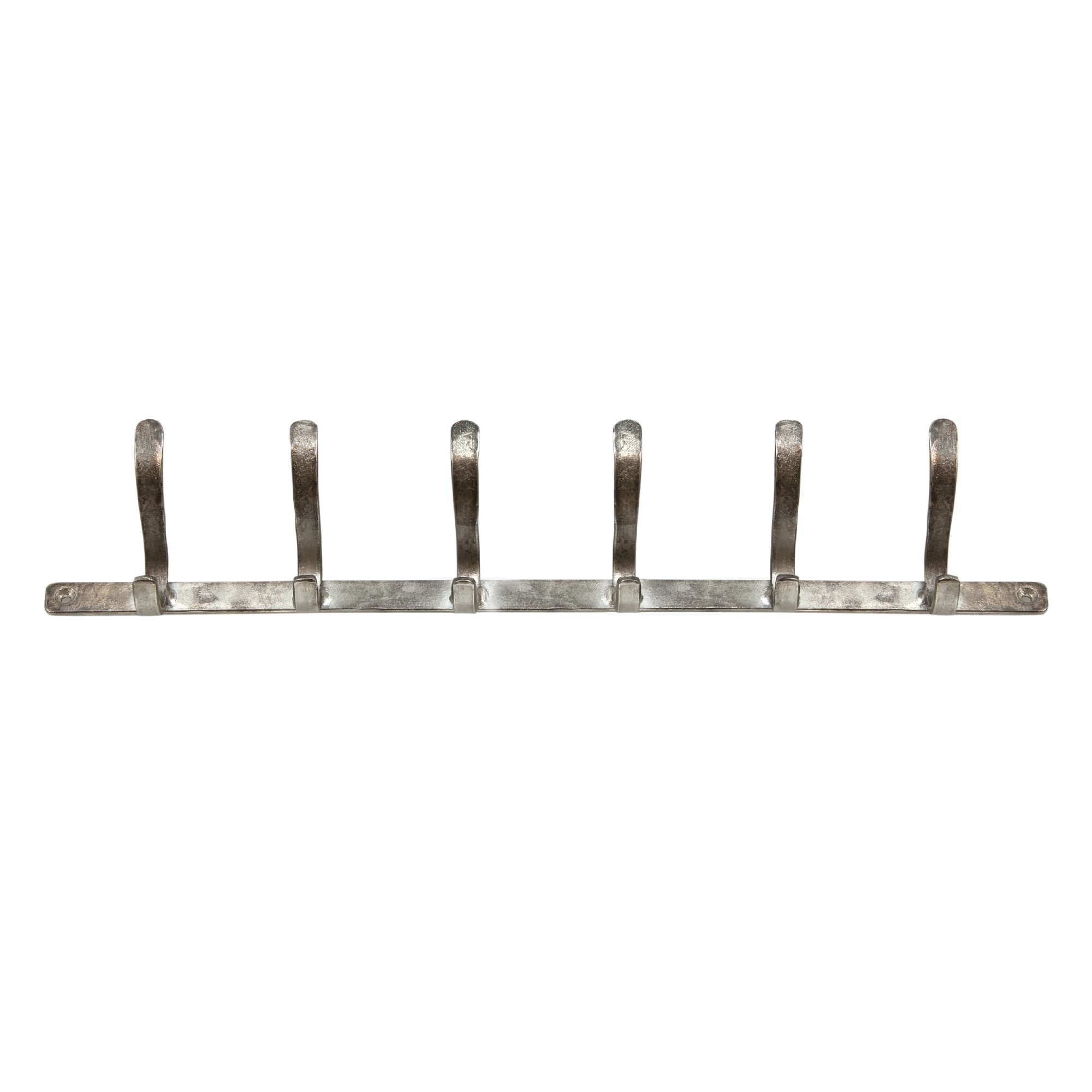 6er Wandhaken, vernickelt, B 53 cm von fischer's lagerhaus