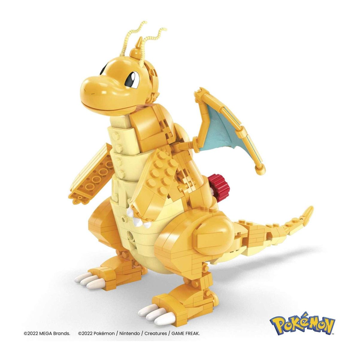 Mattel HKT25 - Mega - Pokémon - Dragoran Bauset mit 388 Teilen