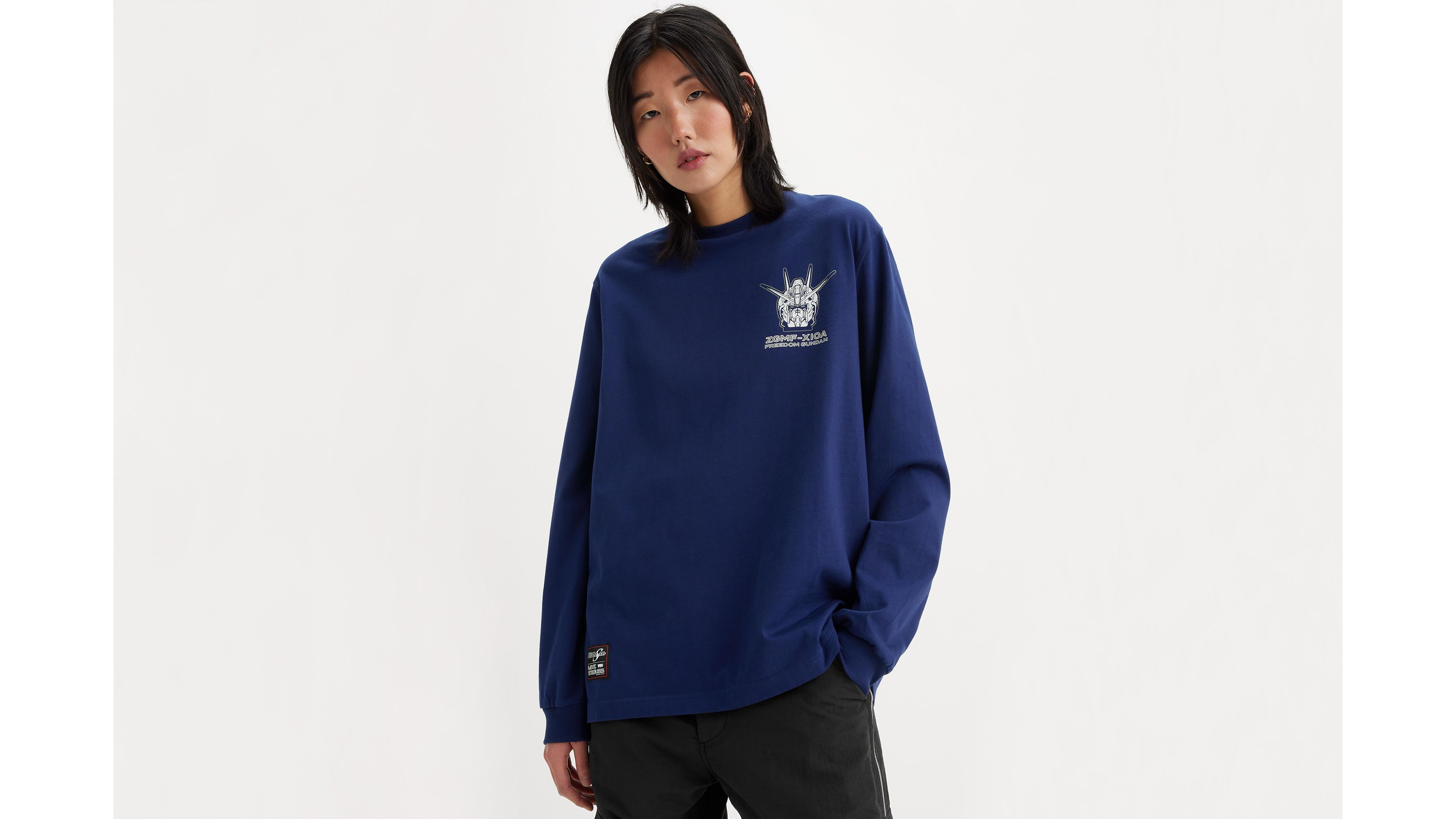 T-shirt manche longue Levi's® x Gundam SEED - Galaxy Blue - Bleu