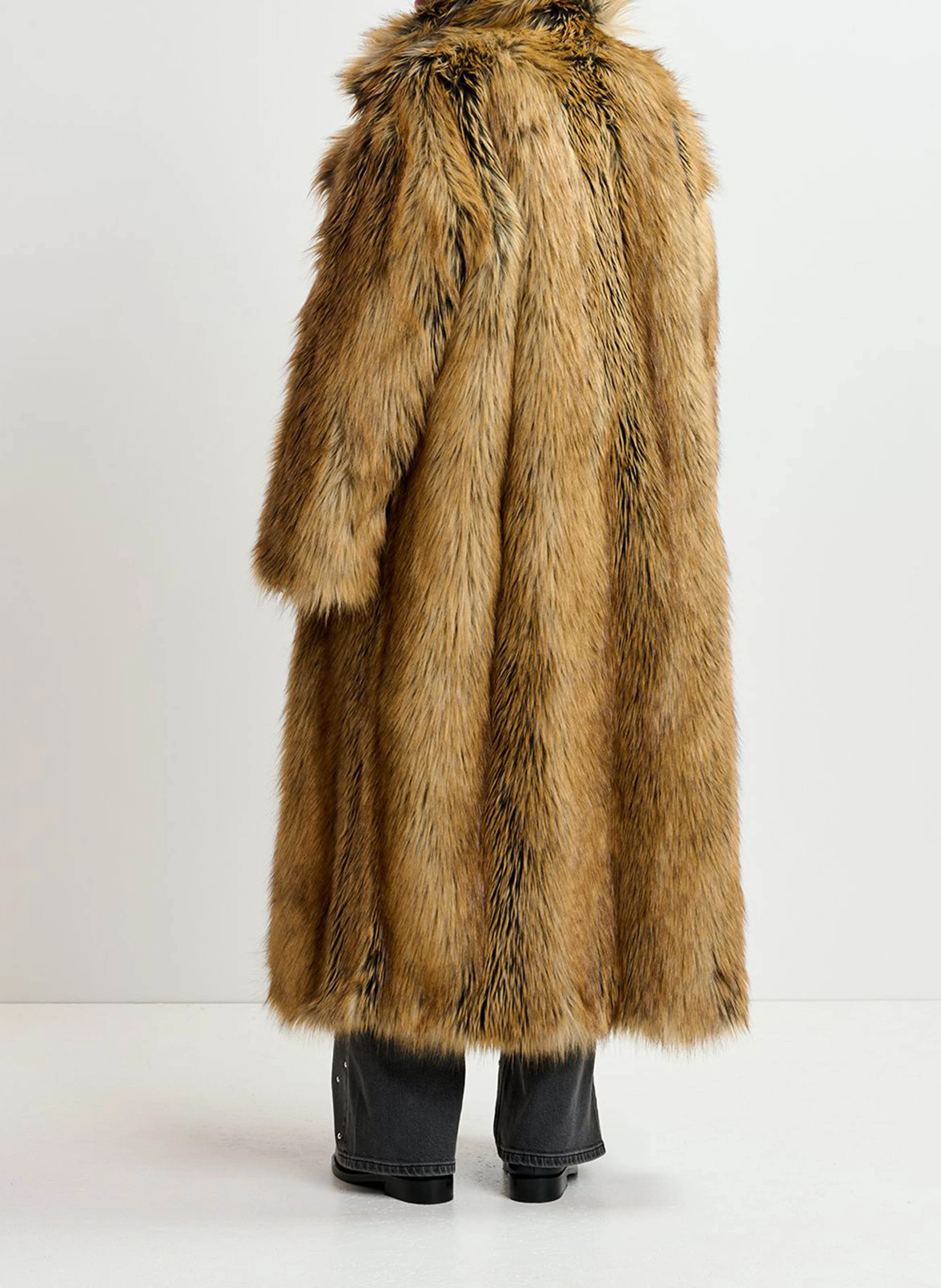 GRATIS - Manteau oversize à col tailleur | Marron