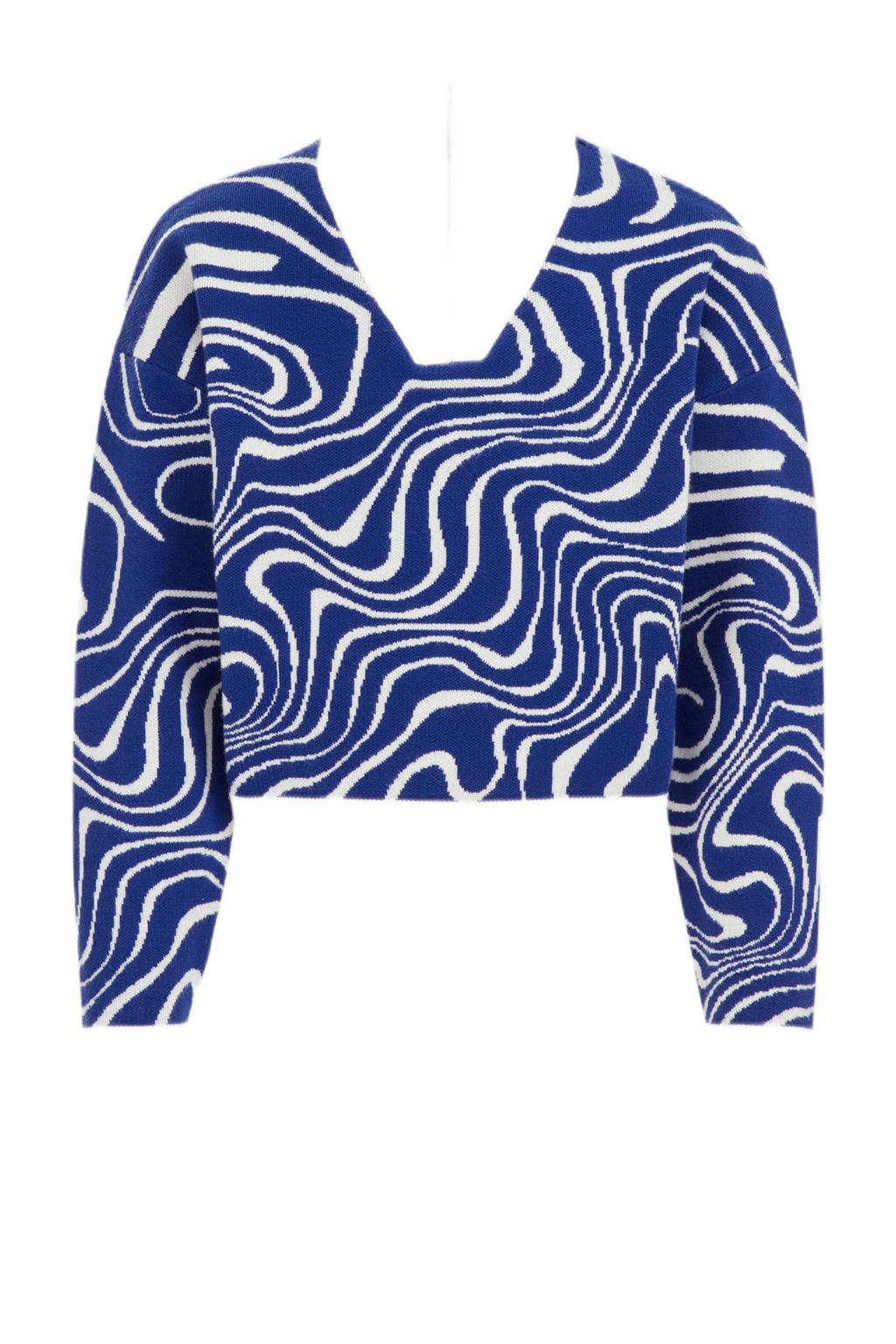 WE Fashion gebreide trui blauw