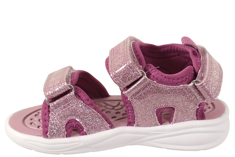 ZIGZAG FLOUER KIDS SANDAL PURPLE GLITTER