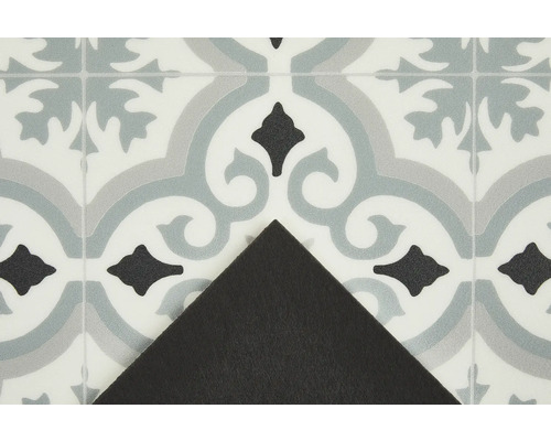 Vevox PVC vloer, tegellook, grijs/blauw, FB523, 200 cm breed (per meter verkocht)