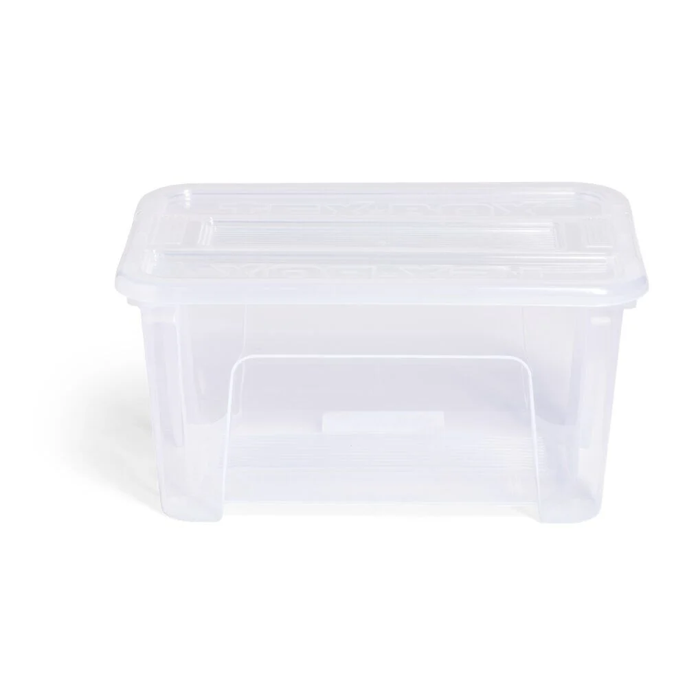 Box rangement 4,5L plastique transparent 28xH18,5x14cm