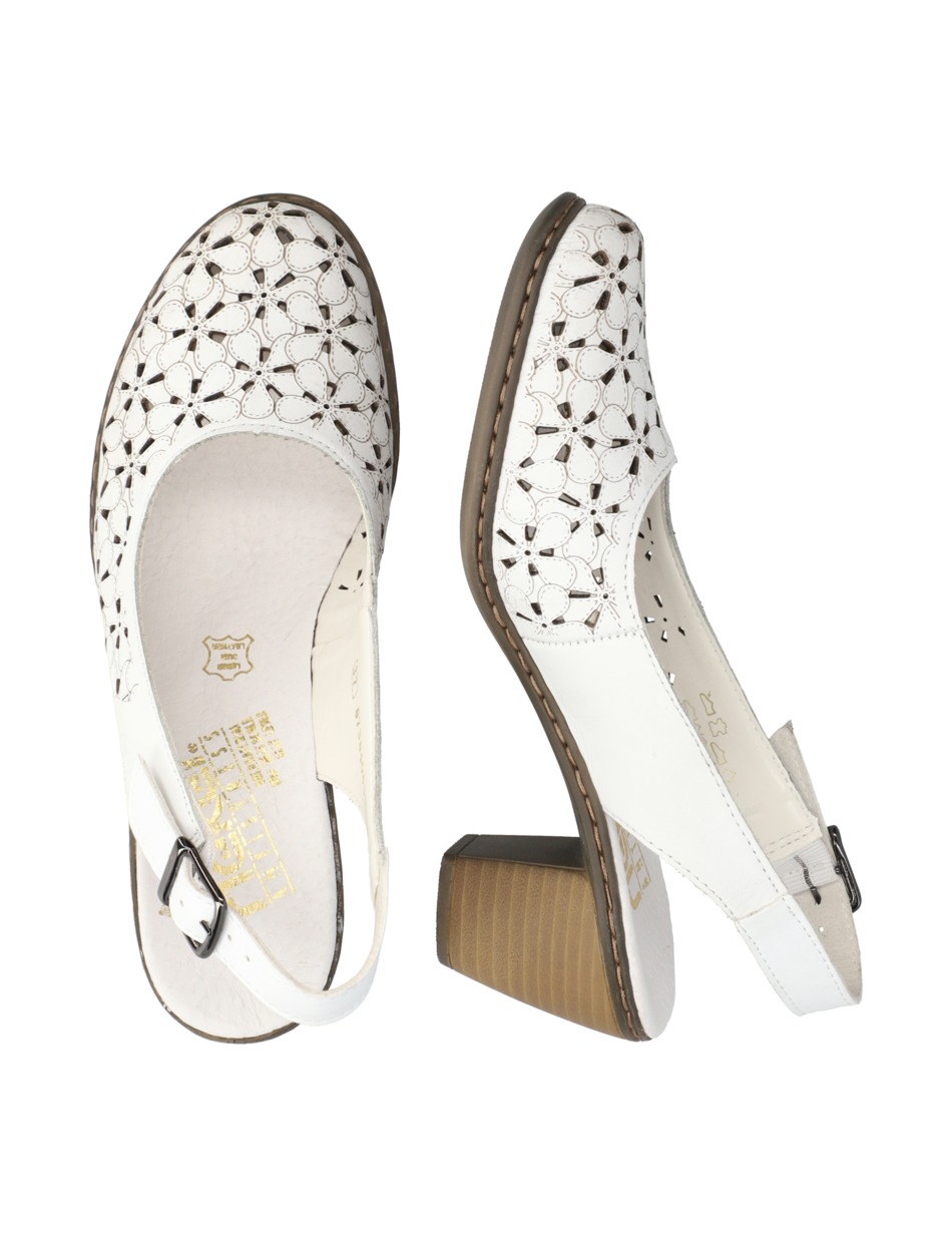 Glattleder Slingpumps