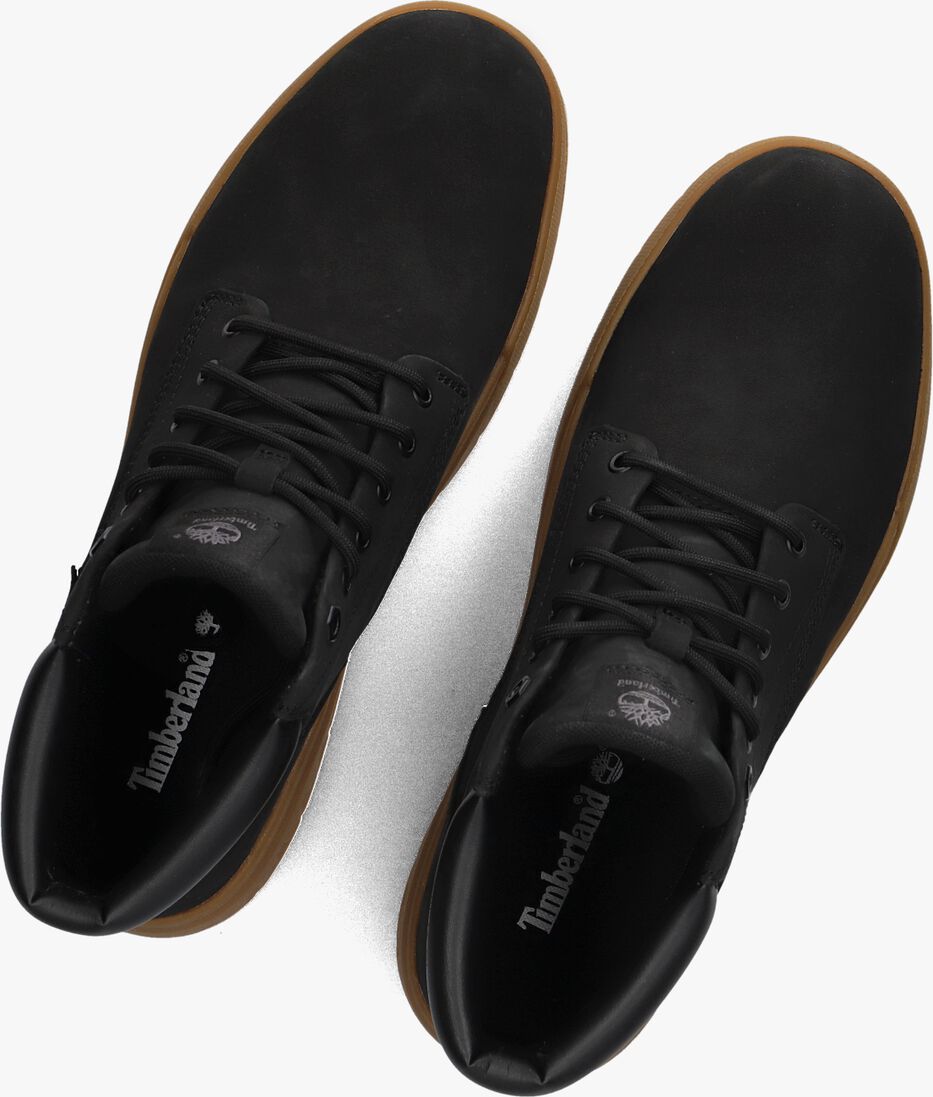 zwarte timberland veterschoenen maple grove mid lace up