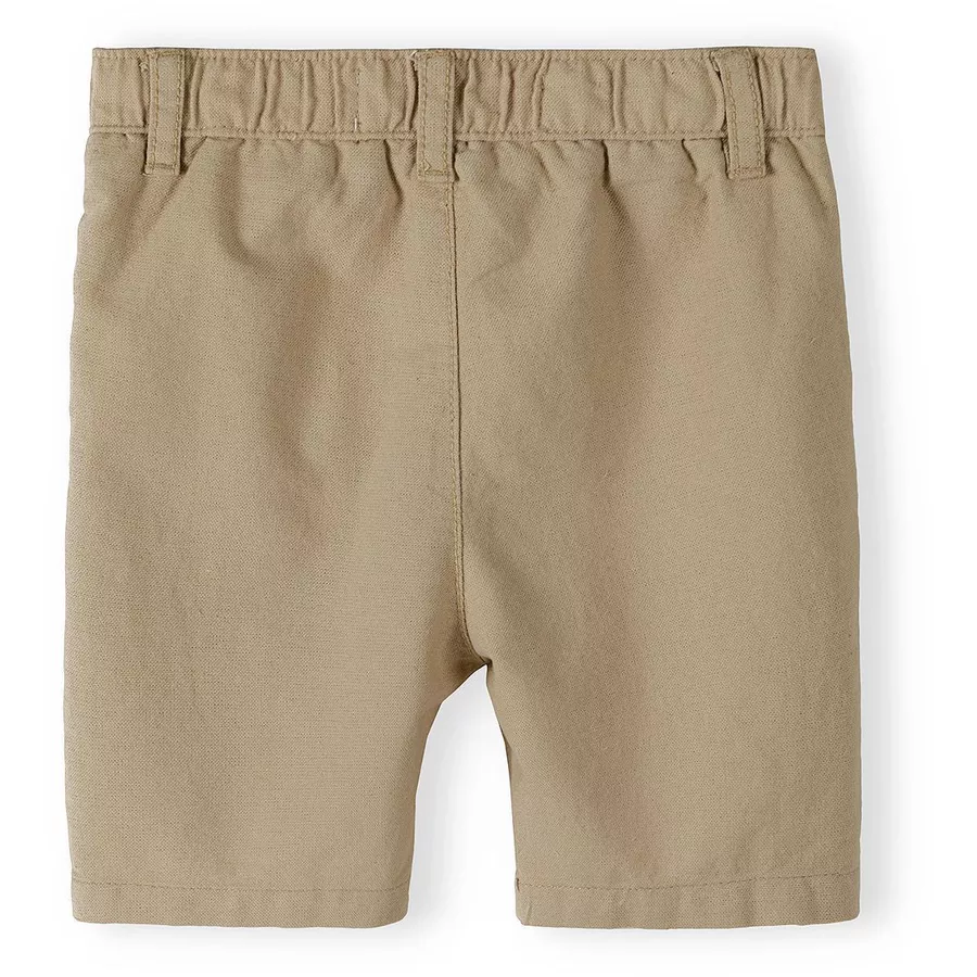 MINOTI Hemd und Shorts im Set HellblauSandbraun