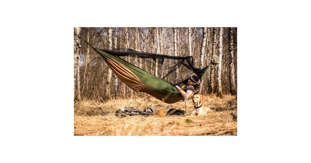 AmazonasAdventure Hero XXL hangmat  (Bruin/groen)