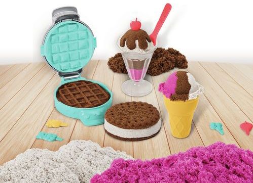 Kinetic Sand - IJstraktaties speelset met drie kleuren geurend zand - 510 g origineel kinetisch zand - Sensorisch speelgoed