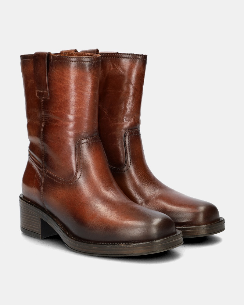 Nelson Rits- & gesloten boots  - cognac