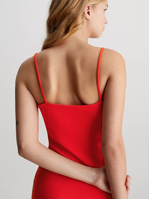 Minivestido de malha texturizada com modelagem justa