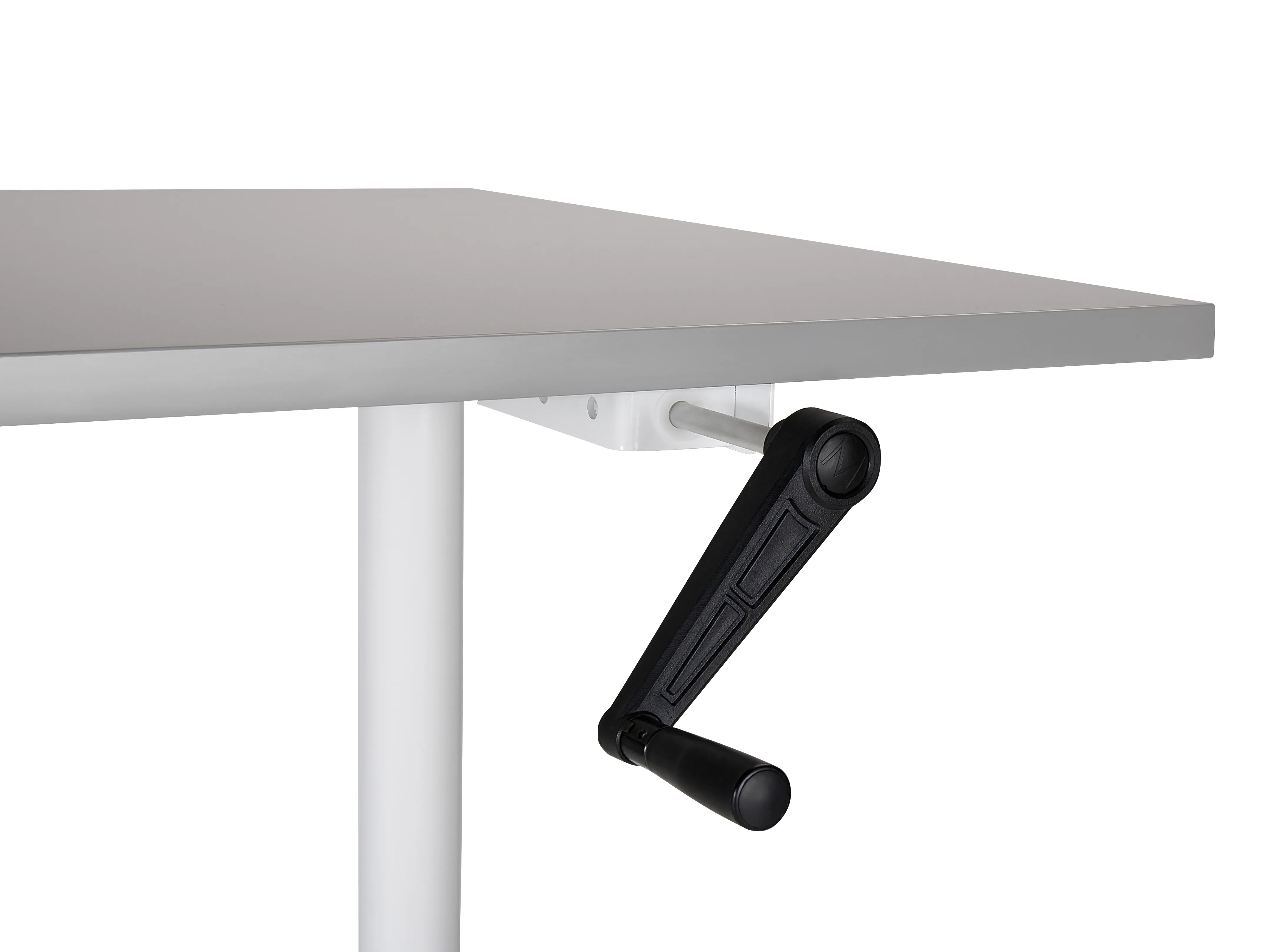 Handmatig verstelbaar sta-bureau DESTINAS Grijs/wit 160 cm 72 cm