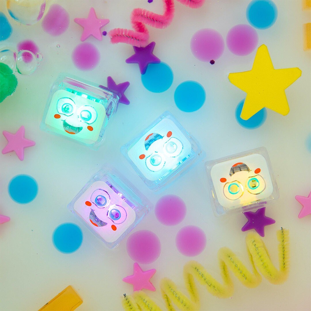 Glo pals lichtblokjes - party pal - 4st