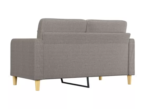 Canapé à 2 places Taupe 140 cm Tissu