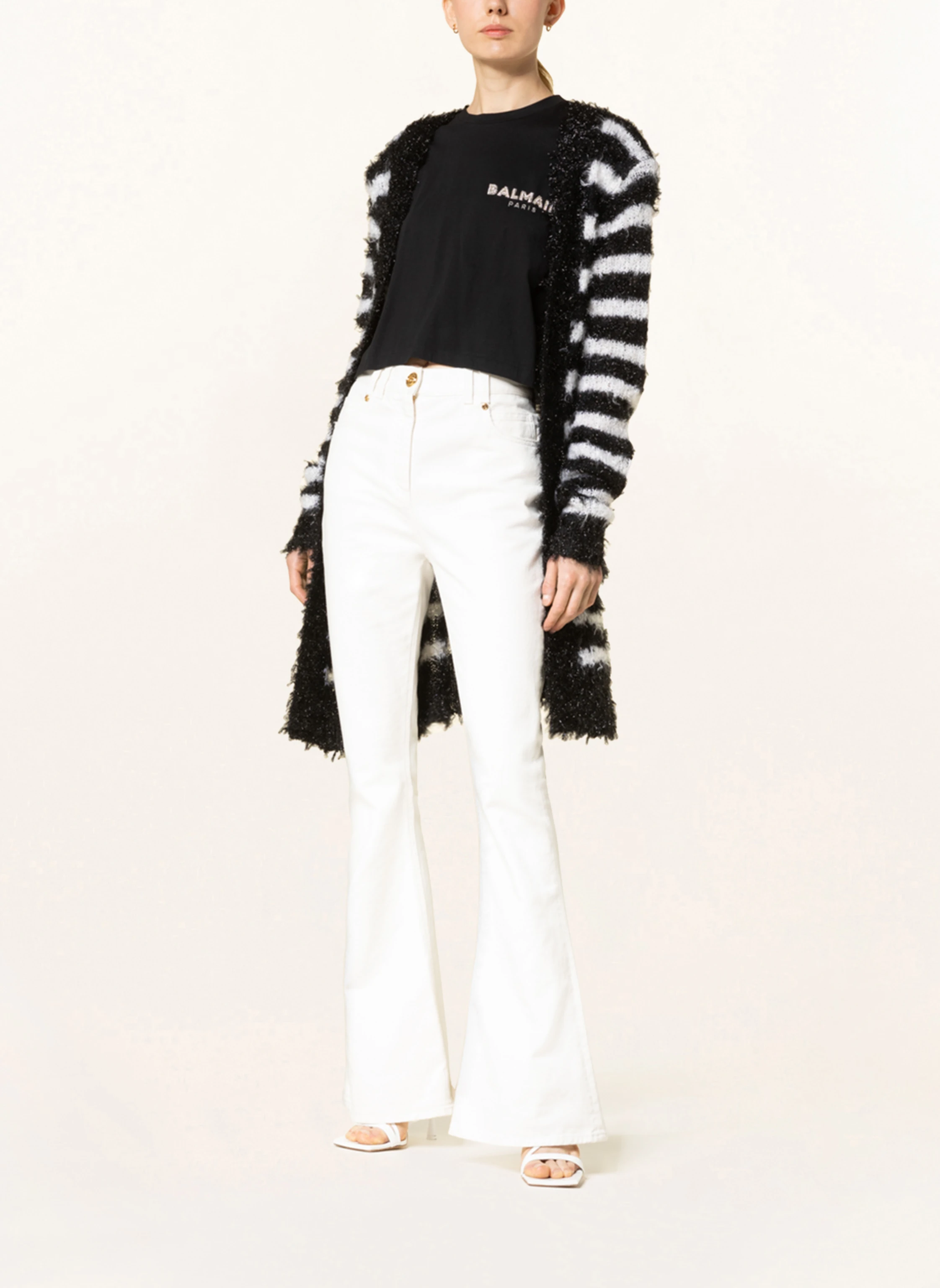 BALMAIN Strickhülle mit Glitzergarn