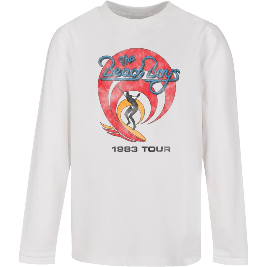 F4NT4STIC Longsleeve Shirt The Beach Boys- Surfer '83 Vintage weiß