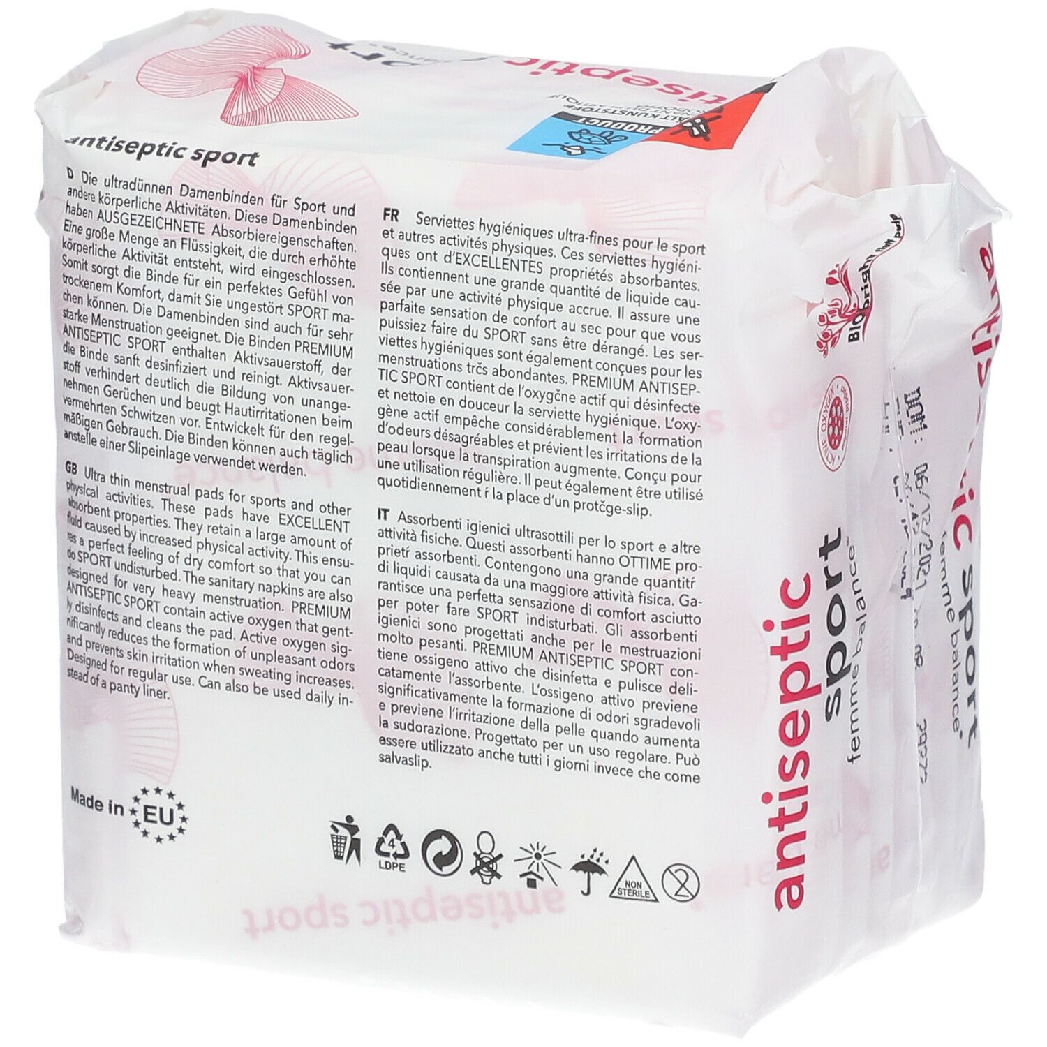 antiseptic sport femme balance® Damenbinden