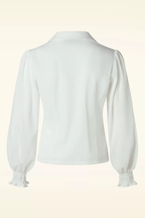 Banned Retro Bonnie blouse in wit