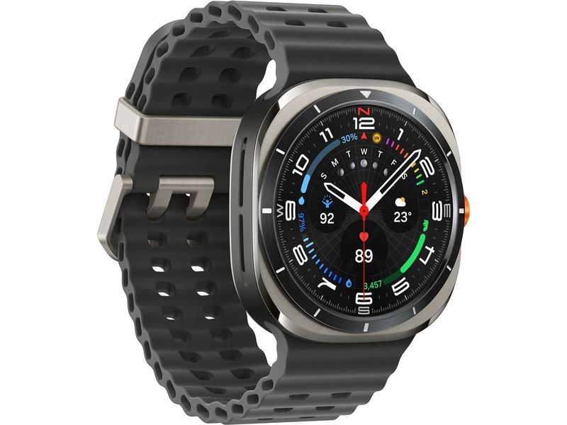 Samsung Galaxy Watch Ultra LTE 47 mm Titanium Silver Schlanke Smartwatch mit erweitertem Gesundheits- und Schlaftracking