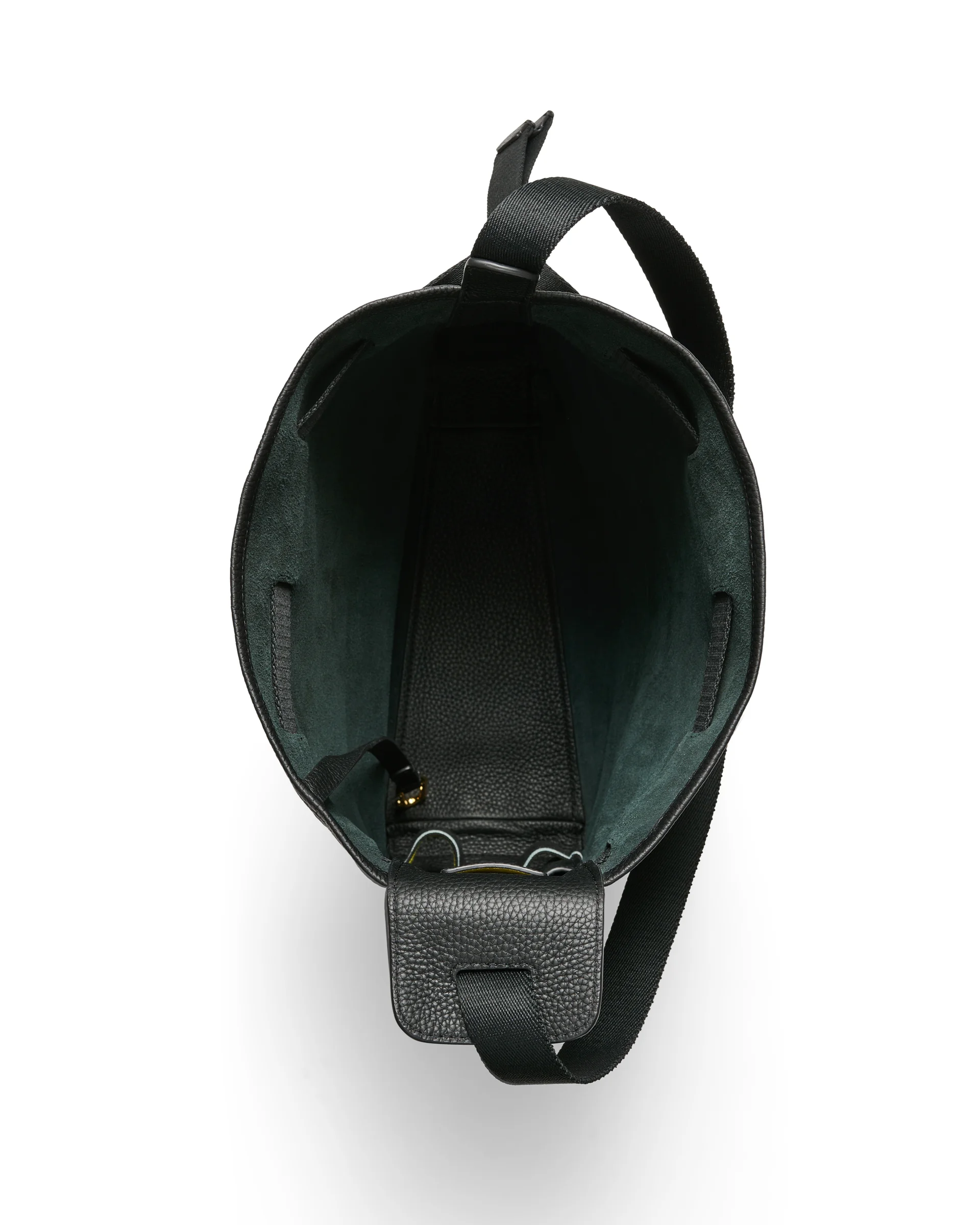 ECCO Sail Bag Hobo-Tasche aus Leder Schwarz 35X33X13 cm